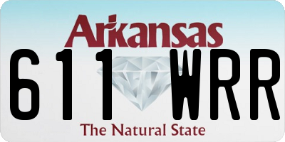 AR license plate 611WRR
