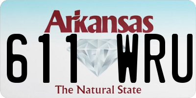 AR license plate 611WRU