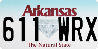 AR license plate 611WRX