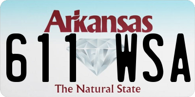 AR license plate 611WSA