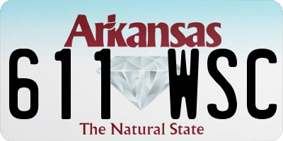 AR license plate 611WSC