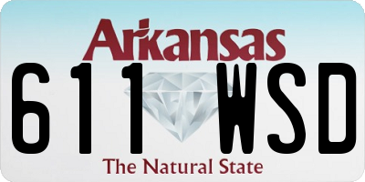 AR license plate 611WSD