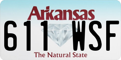 AR license plate 611WSF