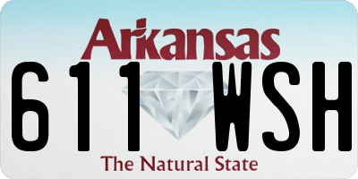 AR license plate 611WSH