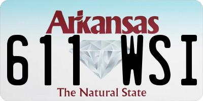AR license plate 611WSI