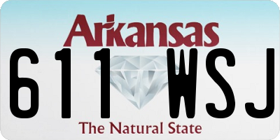 AR license plate 611WSJ