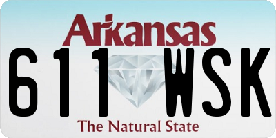 AR license plate 611WSK