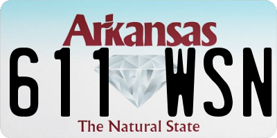 AR license plate 611WSN