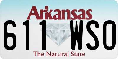 AR license plate 611WSO