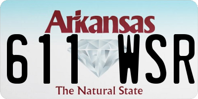 AR license plate 611WSR