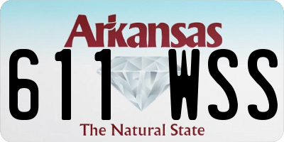 AR license plate 611WSS