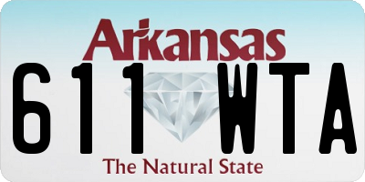 AR license plate 611WTA