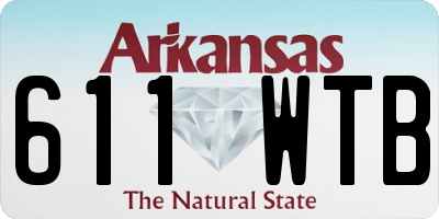 AR license plate 611WTB