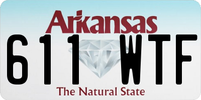 AR license plate 611WTF