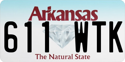 AR license plate 611WTK