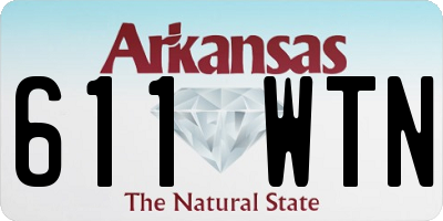 AR license plate 611WTN