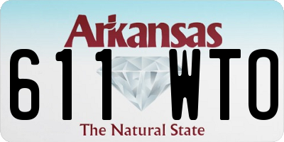 AR license plate 611WTO