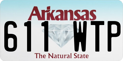 AR license plate 611WTP