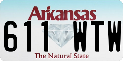 AR license plate 611WTW