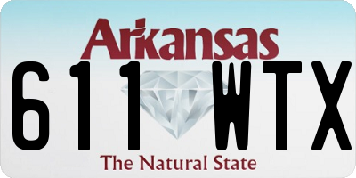 AR license plate 611WTX