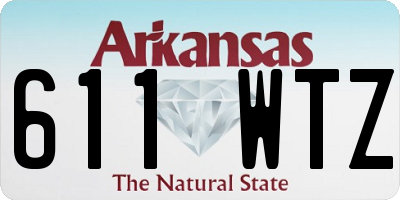 AR license plate 611WTZ