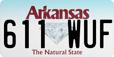 AR license plate 611WUF