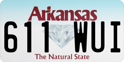 AR license plate 611WUI