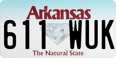 AR license plate 611WUK