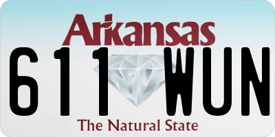 AR license plate 611WUN