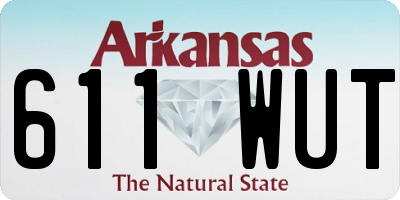 AR license plate 611WUT