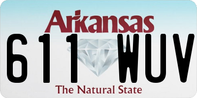 AR license plate 611WUV