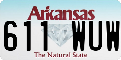 AR license plate 611WUW