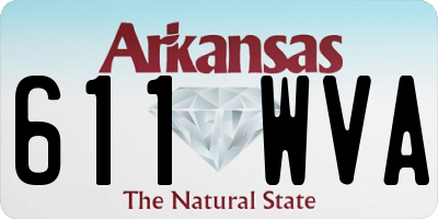 AR license plate 611WVA