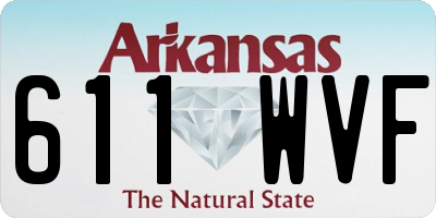 AR license plate 611WVF