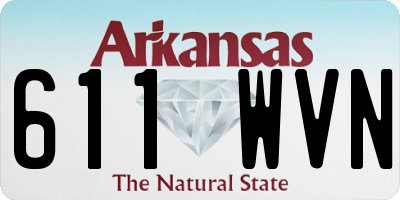 AR license plate 611WVN