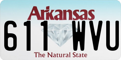 AR license plate 611WVU