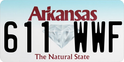 AR license plate 611WWF