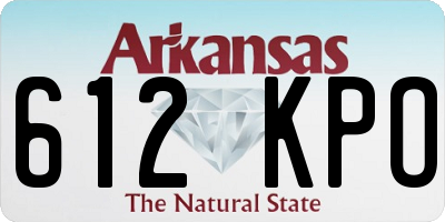 AR license plate 612KPO