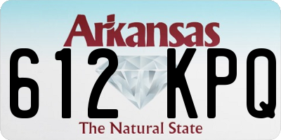 AR license plate 612KPQ