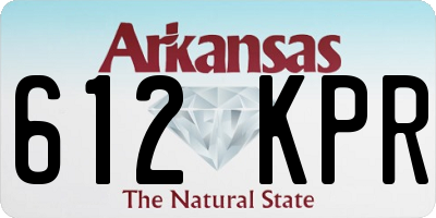 AR license plate 612KPR