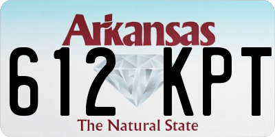 AR license plate 612KPT