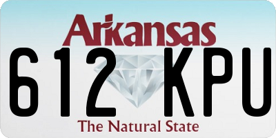 AR license plate 612KPU