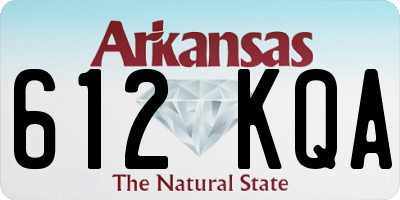 AR license plate 612KQA