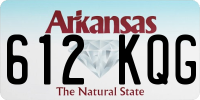 AR license plate 612KQG