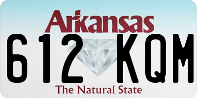 AR license plate 612KQM