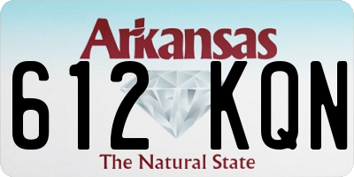 AR license plate 612KQN