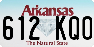 AR license plate 612KQO