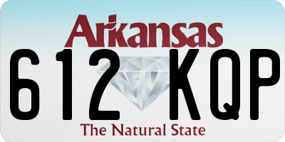 AR license plate 612KQP