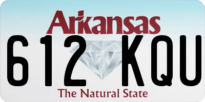 AR license plate 612KQU