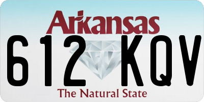 AR license plate 612KQV